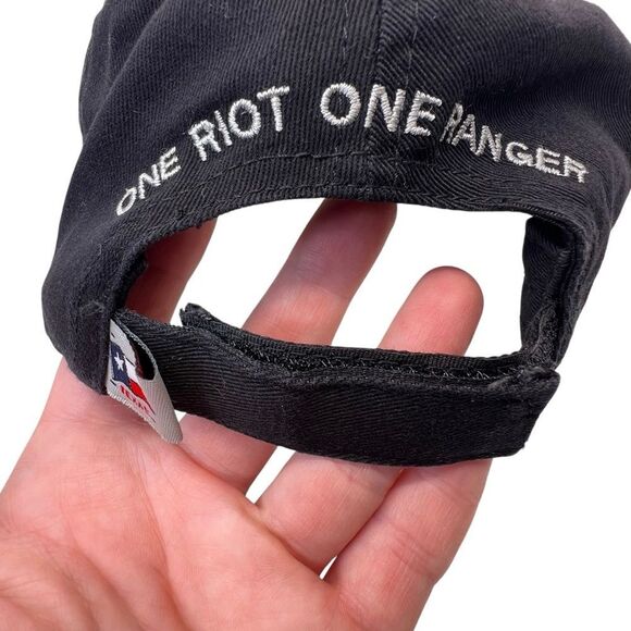Texas rangers hat one riot one ranger hat Velcro strsp - Picture 5 of 14